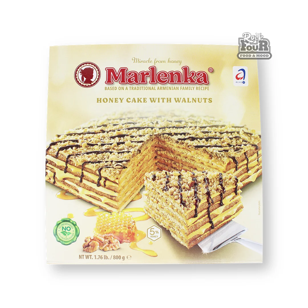 Cake "Marlenka" honey, with walnuts 800g